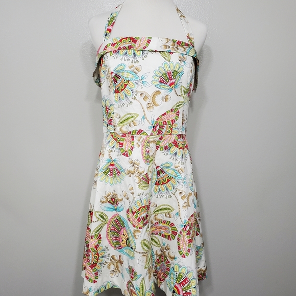 Becky & Max Floral Paisley Halter Dress - Picture 1 of 7
